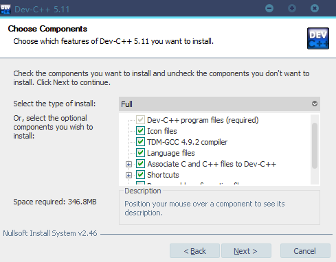 dev c++安装4