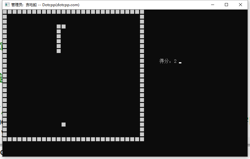 贪吃蛇界面1